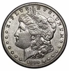 1889-S Morgan Silver Dollar Silver Coin, Better Date Choice AU+