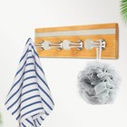Bathroom Towel Rail Hooks for Hanging Towels Stainless Steel Metal