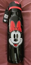 Disney Mickey and Minnie Stainless Steel Water Bottle 20oz, flip top lid by ZAC
