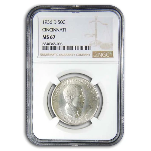 1936-D Cincinnati Half Dollar MS-67 NGC