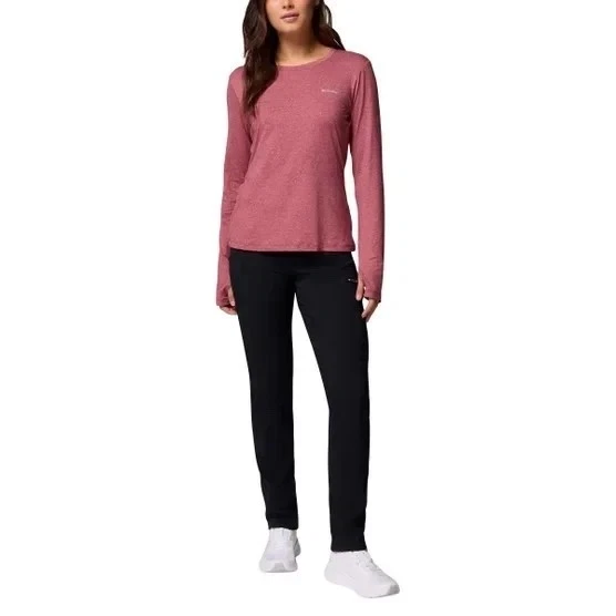 Columbia Women's Fleece Lined Active Fit Straight Leg Long Pants Black Size XL