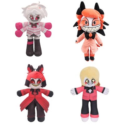 Anime Hazbin Hotel Fat Nuggets Pig/Alastor/Angel Dust Plush Stuffed Plushie Doll