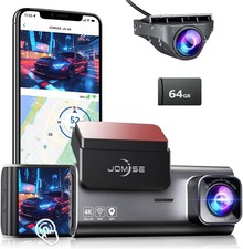 JOMISE Dual Dash Cam Front Rear 4K Full HD Camera Cars Wi-Fi GPS 170  G-Sensor N