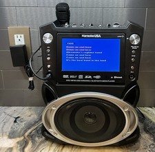 Karaoke USA GF830 Karaoke Machine with One Microphone W CD - Tested- No Remote