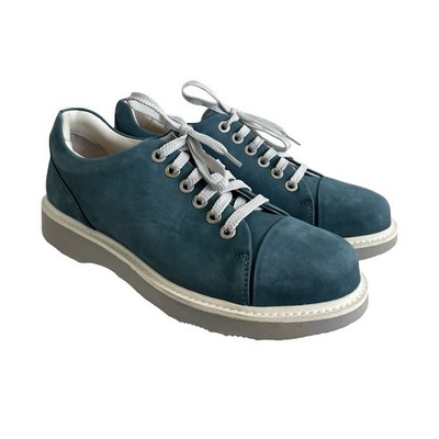 Samuel Hubbard Womens Nubuck Leather Walking Shoe Size 6 Sky Blue Comfort NWOB