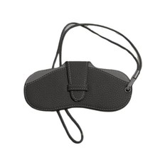 Glasses Case Portable Travel Sunglass Case with Lanyard Eyeglass Classic-black