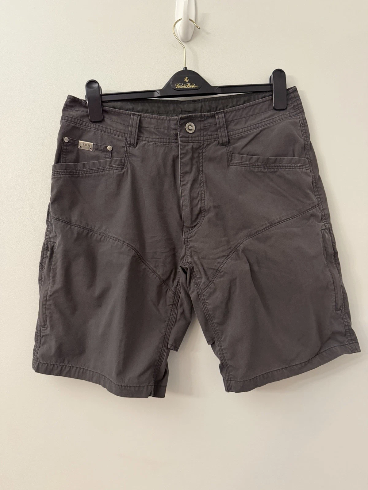 Kuhl Mens 33 Gray Hiking Cargo Shorts Outdoor Trail Utility Casual #108846