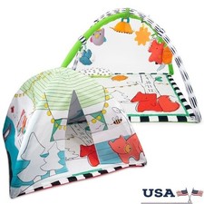 Woodland Sensory Baby Play Gym 3-In-1 Activity Mat Tent Developmental Toys New