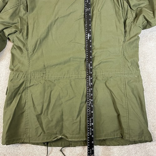 Giacca da campo vintage anni 60 M-65 Vietnam OG-107 esercito USA taglia grande lunga - Foto 6 di 8