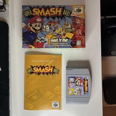 Super Smash Bros Nintendo 64 N64 1999 Komplett CIB NTSC USA Neuwertig Sammler