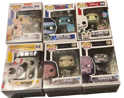 Funko Pop! - Desaad Minn-Erva Jack & Vampire Teddy Cuphead Aang w/ Momo Darkseid