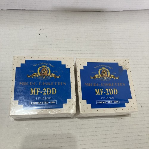 28 NEW MGM MICRO DISKETTES COMPUTER MF-2DD 3.5" FORMATTED IBM 100% CERTIFIED - Afbeelding 2 van 3