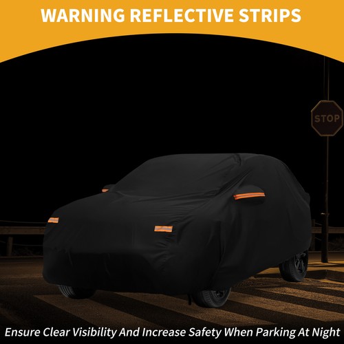 Car Cover Waterproof All Weather for MG ZS Black 190T-PU with Zipper - Picture 3 of 8