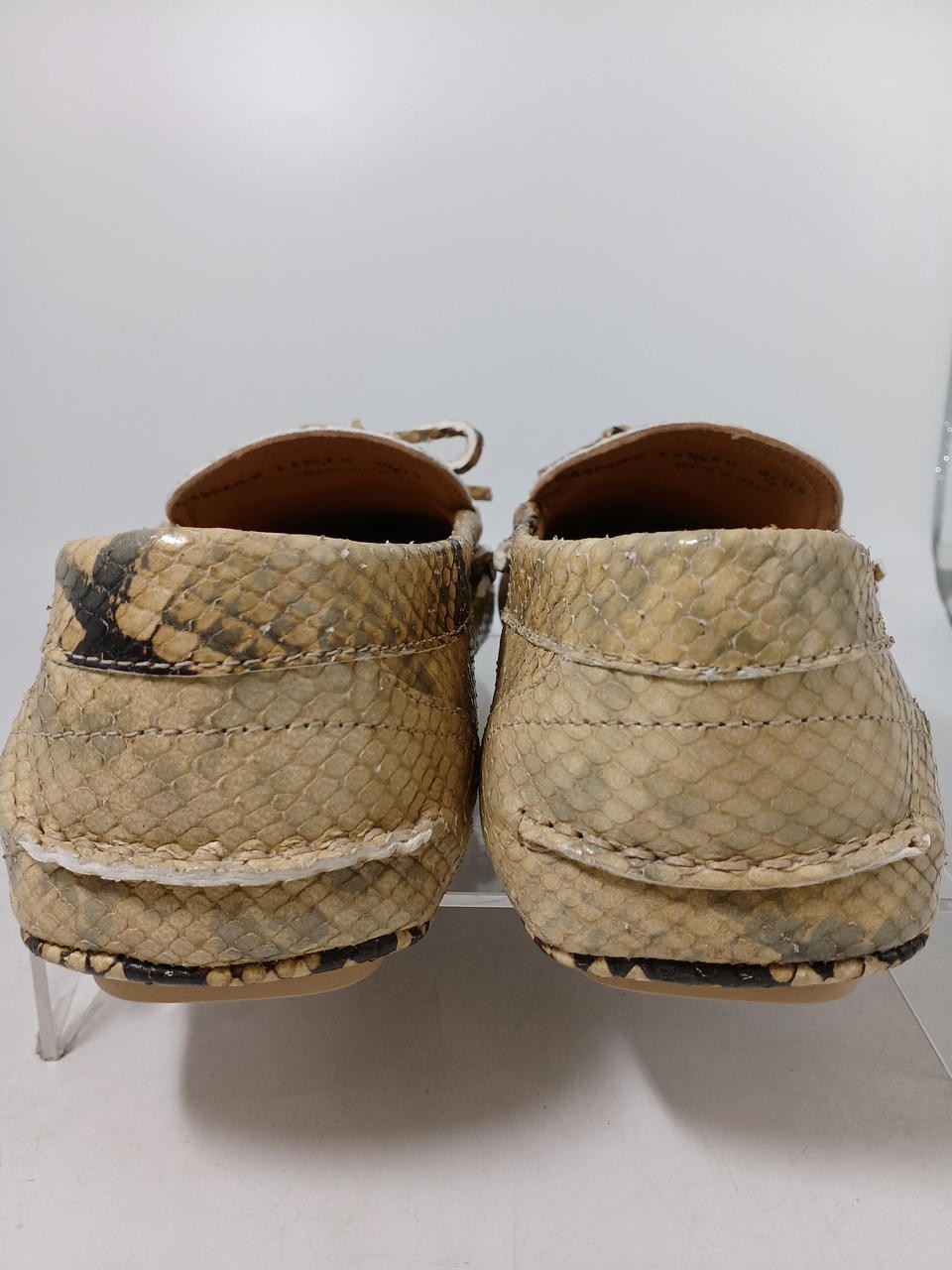 Bally Python Pattern Beg 27.0Cm Driving Shoes FQR… - image 6