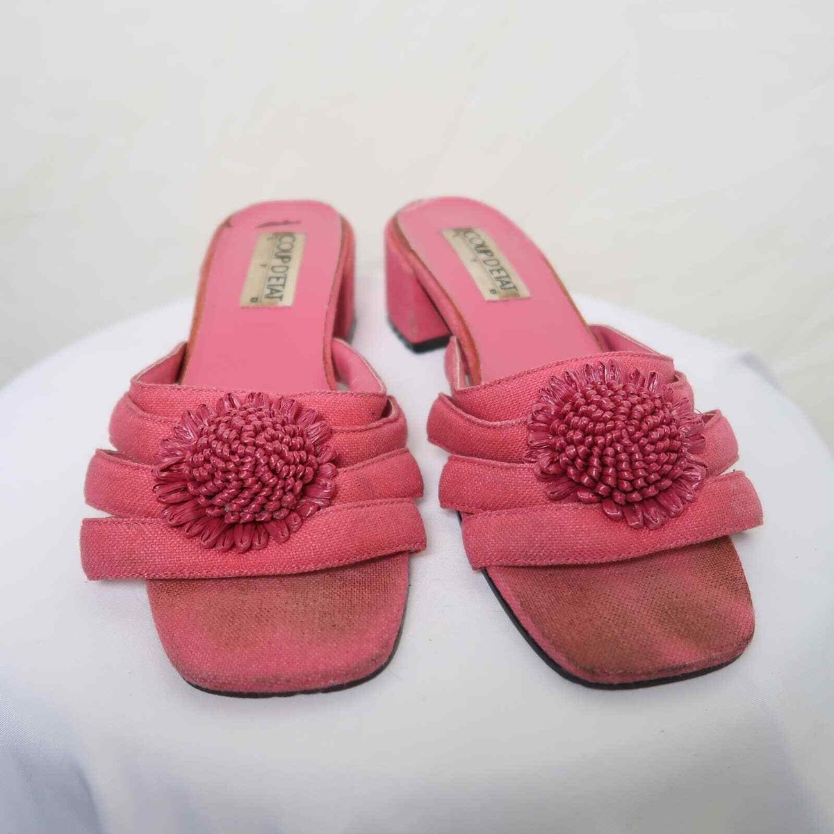 サンダル・ミュール Bijou slingback pump / Pink Nicole Miller Slingback Pump in Pink | Lyst