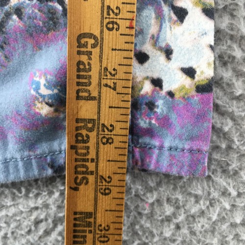 Vera Wang Skinny Pants Womens 4 (Actual 30x28.5) Multi Mid Rise Abstract Zip Fly - Picture 8 of 16