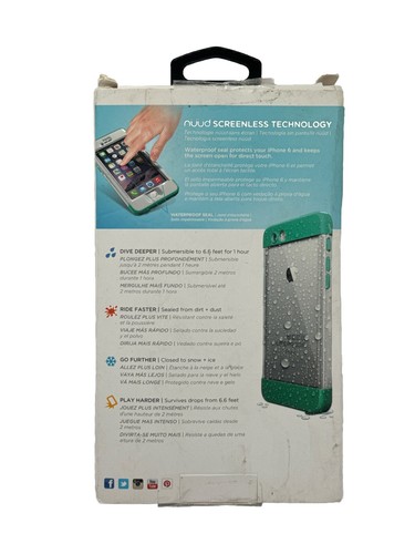GENUINE Lifeproof NUUD Waterproof Case for iPhone 6 Plus White/Gray NEW/SEALED - Picture 3 of 3