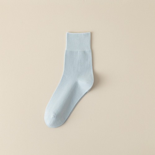 5 Pairs Women Cotton Mid Calf Loose Socks Thin Breathable Summer Stretch Socks - Picture 22 of 23