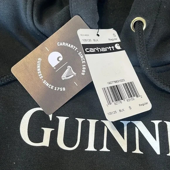 Carhartt x Guinness LIMITED EDITION Graphic Sweatshirt Black S NWT