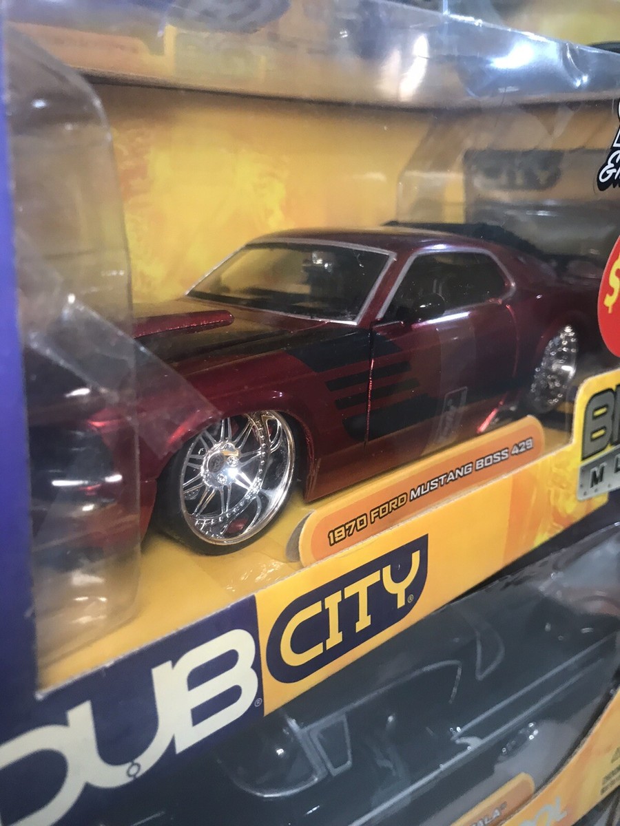 Jada 1 24 Dub City 1970 Ford Mustang Boss 429 Metallic Red