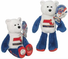 COIN BEAR 6 MASSACHUSETTS STATE By Ltd Treasure Plush 9" Collectible Bear A1 