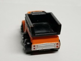 Vintage 1988 Galoob Micro Machines Orange/Black Construction DUMP TRUCK Super 10