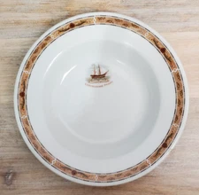 Rare Commodore Perry Hotel Restaurant Ware Soup Bowl 1927 Syracuse China O.P.Co