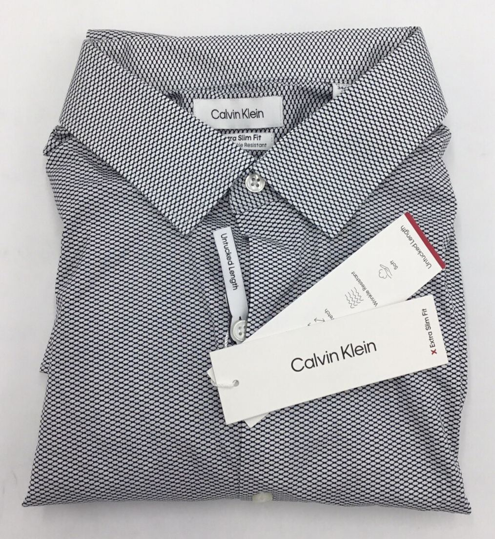 calvin klein extra slim fit dress shirt Calvin Klein Men's Dress Shirt Extra Slim Stretch