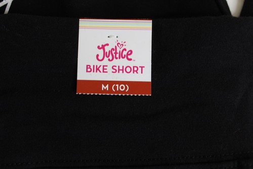 Justice Girls Bike Shorts, Black, Size M (10) - Picture 4 of 6