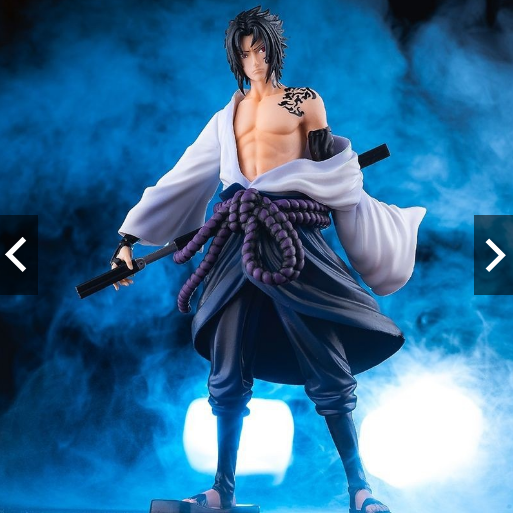 Action Figure Sasuke Uchiha Genin Anime Naruto Clássico 25cm