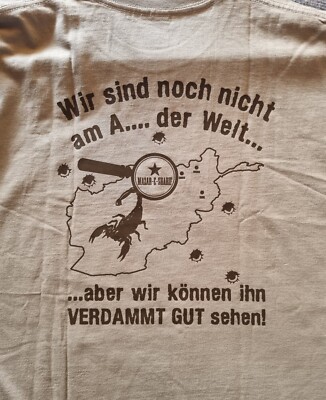 BW Erinnerungsshirt WARNING YOUR KNOWN WORLD ENDS HERE Mazar-E-Sharif Größe S