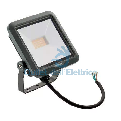 PHILIPS FARETTO PROIETTORE ESTERNO OUTDOOR LED 10W 4000K NERO BVP105 IP65