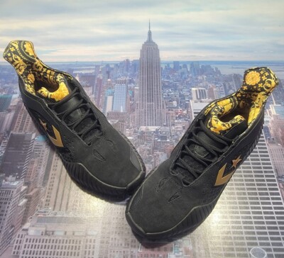 Converse All Star BB Prototype CX Mid Top Black/Gold Mens Size 11.5 A02515c New