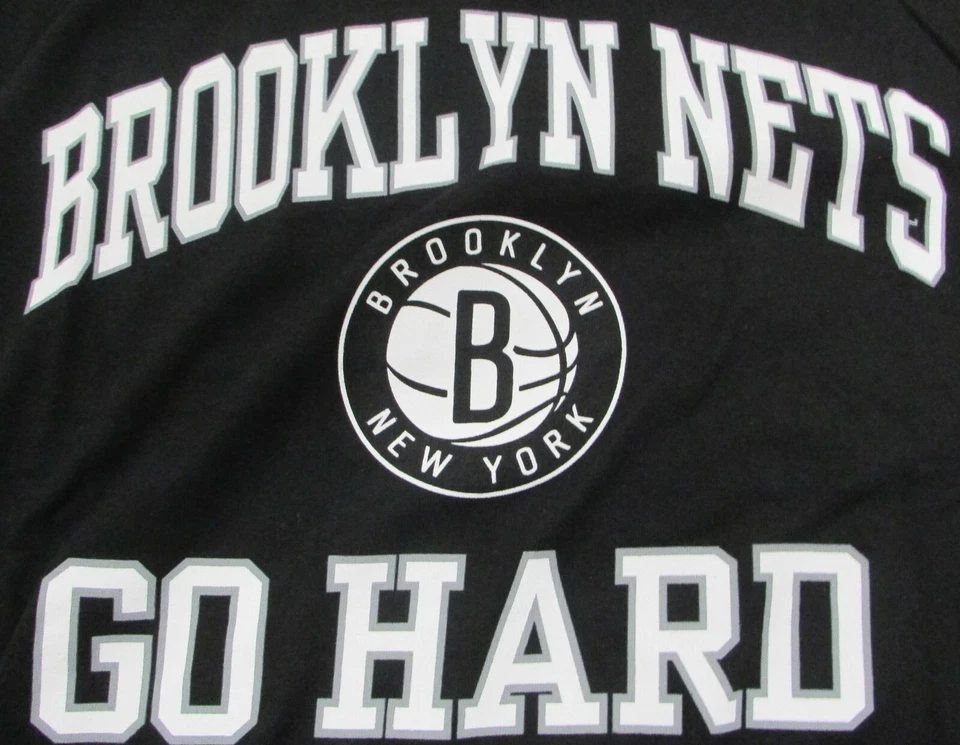 Brooklyn Nets NBA Majestic Men's Go Hard Black Short Sleeve Shirt - Image 4 of 4