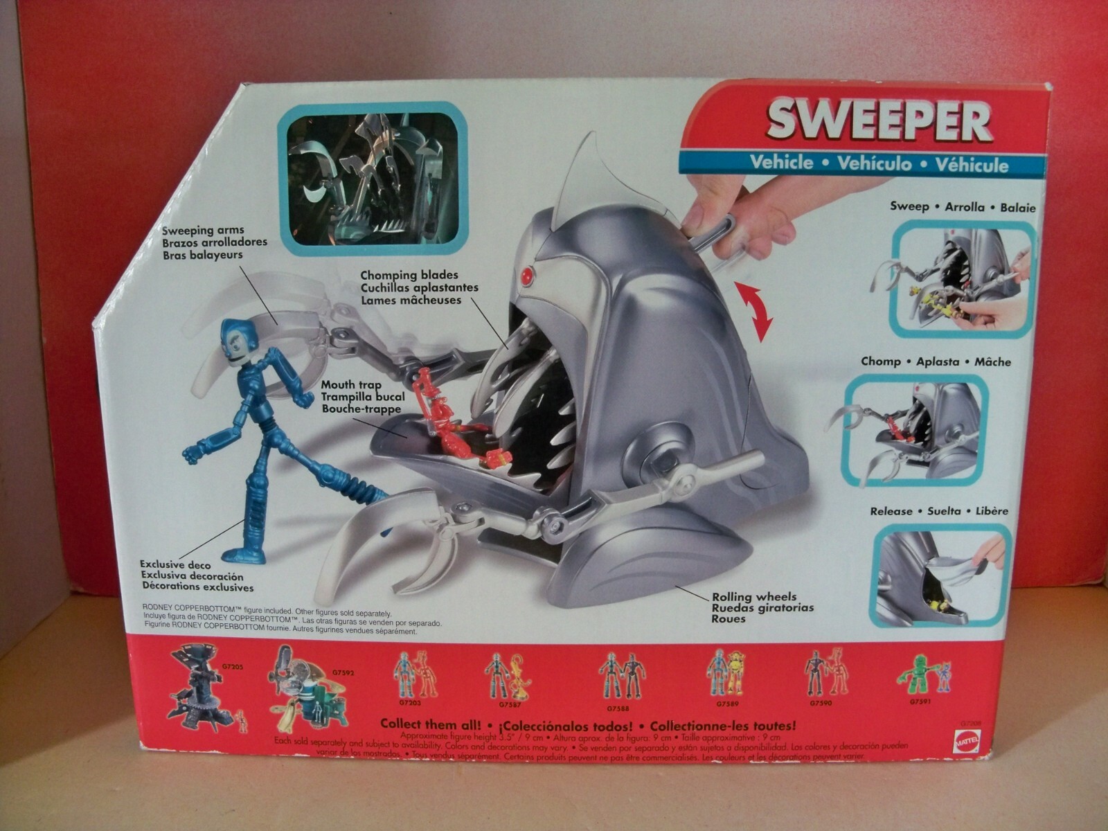 Rare Boxed Mattel Robots Sweeper Vehicle 2005 Robots the Movie Toy