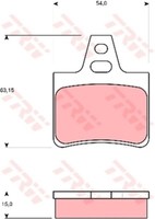 Bremsbelagsatz Scheibenbremse TRW GDB986 Hinten FüR CitroËN XM Y3 Y4 Break X1