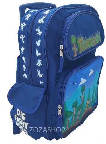 Terraria 16" Large School Roller Backpack Rolling & Lunch Bag Insulated - Picture 3 of 7