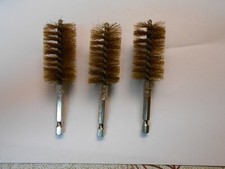 Hightbrush 30B 30mm DIA x 2'' P x4''ol 1/4' Hexdrive BRASS Tube Brush HD 3 PAK