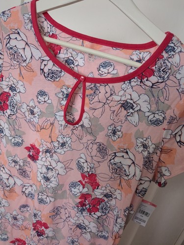 Laura Scott Nightgown Size Medium Pink / Flower NWT - Picture 4 of 5