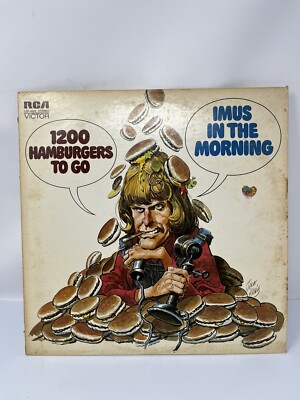 Imus In The Morning Hamburgers To Go 1972 Vinyl LP 1200 Vintage Radio Show 
