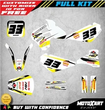 Custom Graphics Full Kit to Fit Suzuki RM 80 2000 - 2001 STORM STYLE stickers