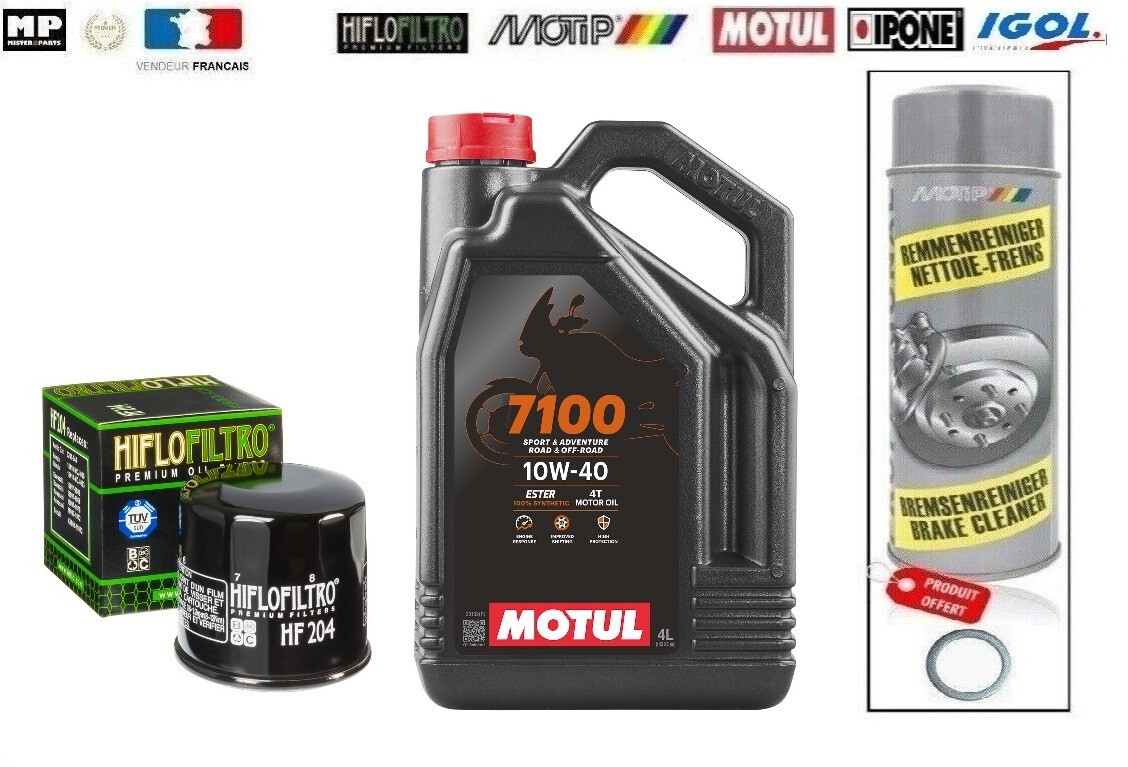 Pack vidange Motul 7100 10W40 pour Honda NC 750 Integra l'excellence de la synthèse Ester