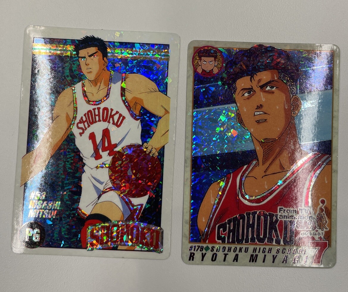 スラムダンクカード 2 Bandai SLAM DUNK CARDDASS 1995 #179 Ryota Miyagi & #53 Hisashi