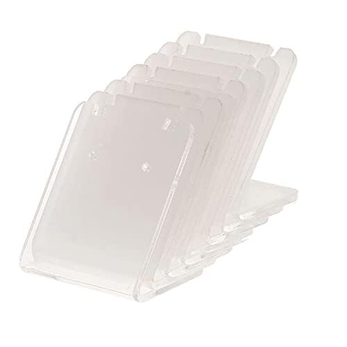6Pcs Acrylic Earring Display Stand Jewelry Rack L-Shape Jewelry Earring Ear - Picture 1 of 3