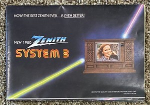 Vintage NEW 1980 ZENITH SYSTEM 3 Sales Brochure: ZENITH FIRST CHOICE OF MILLIONS