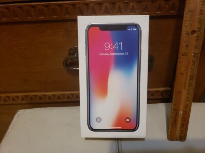 Apple iPhone X Empty Box - A1865 Space Gray 64GB - Replacement Box