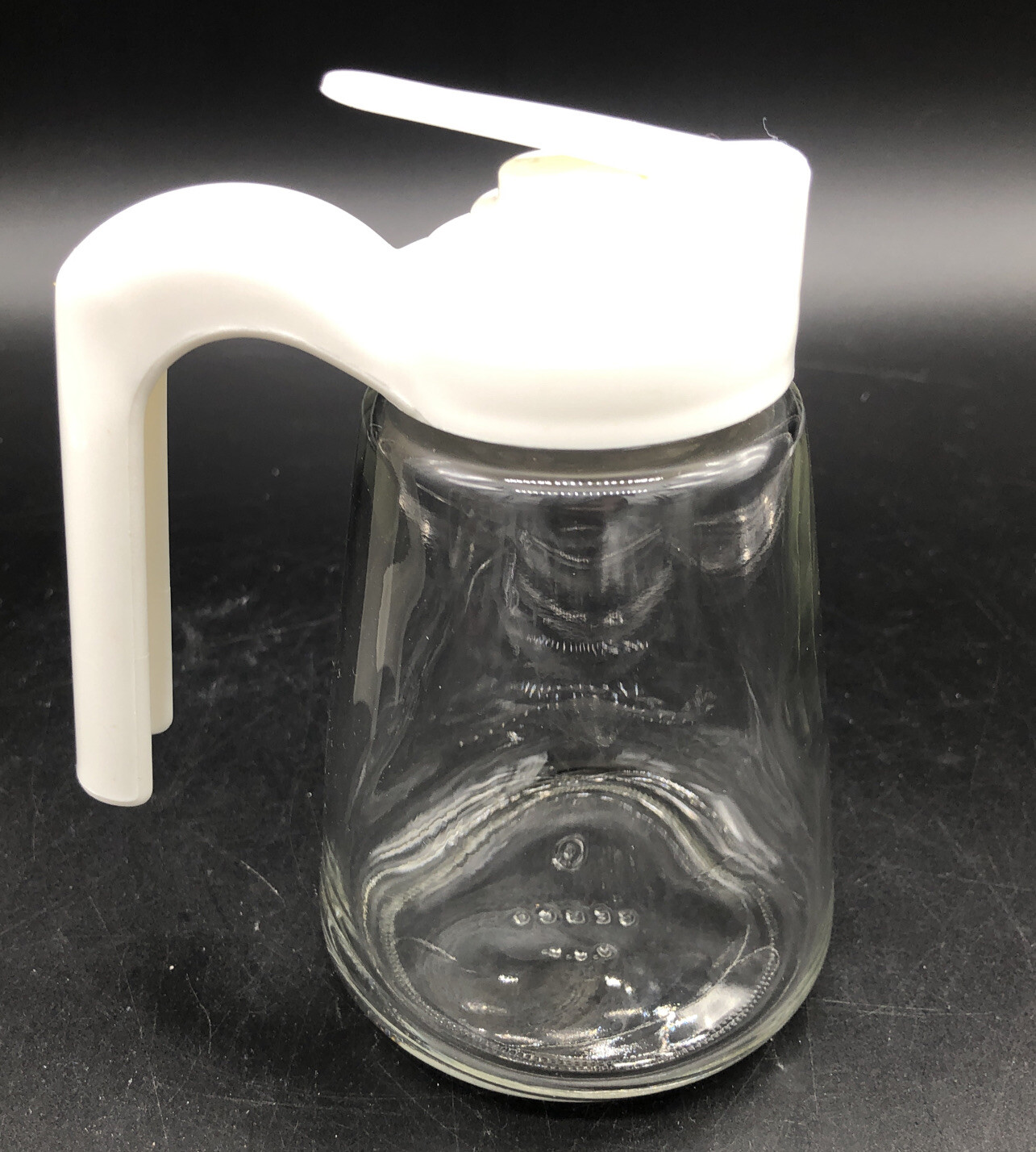 Gemco Glass Syrup Dispenser Pitcher With Ivory Lid 12 ounces eBay
