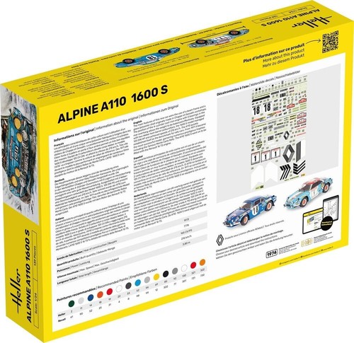 HELLER 80745. Alpine A110 (1600 S) Bausatz im Maßstab 1:24 - Bild 6 von 7