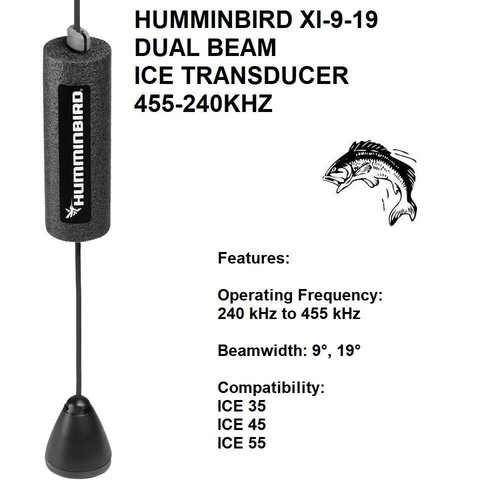 Humminbird 710215-1 Xi-9-19 Dual Beam Ice Transducer 455-240Khz - Picture 3 of 5