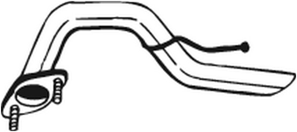 Bosal 713-073 Abgasrohr Hinten FÜR Hyundai-image